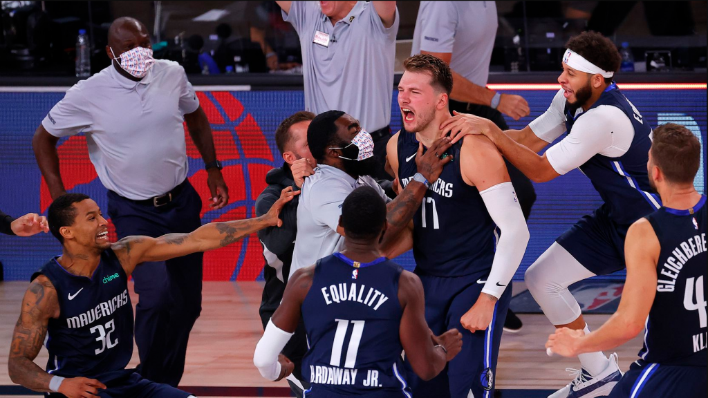 Dallas Mavericks forward, Luka Doncic's sterling Game 4 performance to lift his team to an overtime win over the Los Angeles Clippers to tie up the series was one of the more memorable moments of the first round of the 2020 NBA playoffs so far. The Los Angeles Clippers currently lead in their series, 3-2. (Photo: Kevin C. Cox/Pool Photo via AP, via The Dallas Morning News)