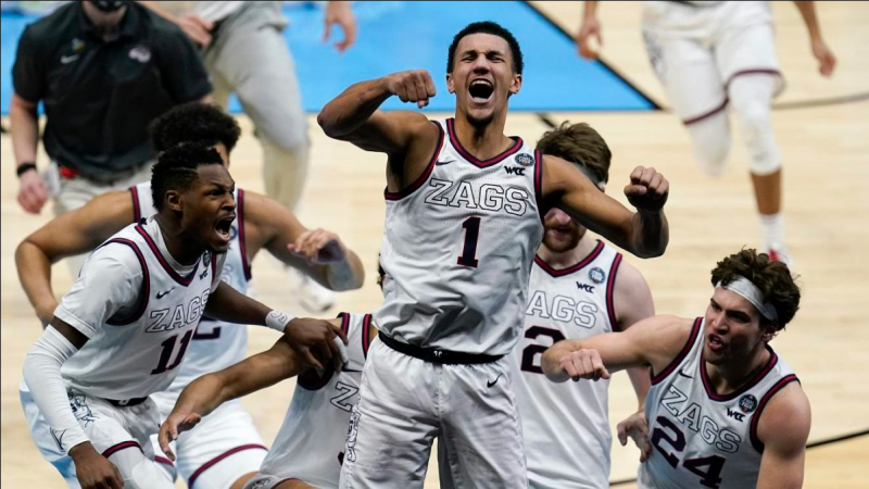 Impressions from the Gonzaga-UCLA Game in the Final Four of the 2021 NCAA Tournament