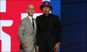 Oklahoma State's prodigious 6-8 freshman point guard, Cade Cunningham was drafted first overall by the Detroit Pistons in the 2021 NBA Draft. (Photo: Brad Penner/USA Today Sports, via The Guardian)