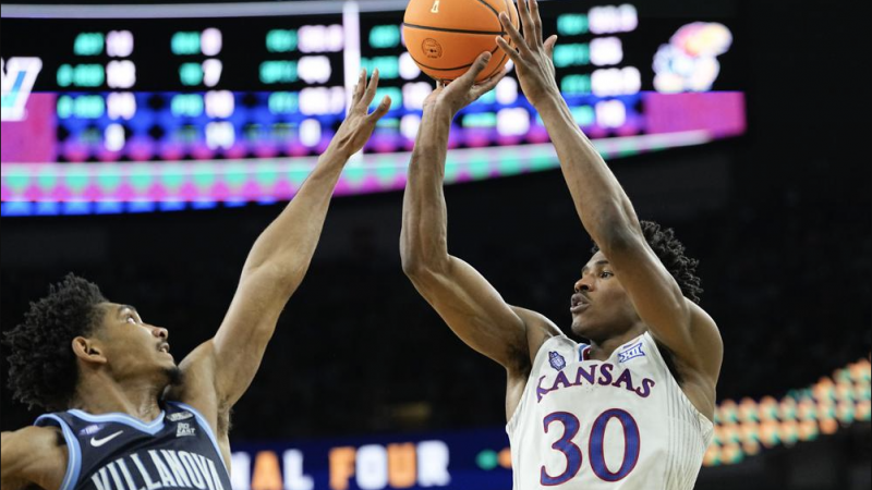 Observing Ochai Agbaji, David McCormack, and Christian Braun in the Kansas-Villanova Final Four Game