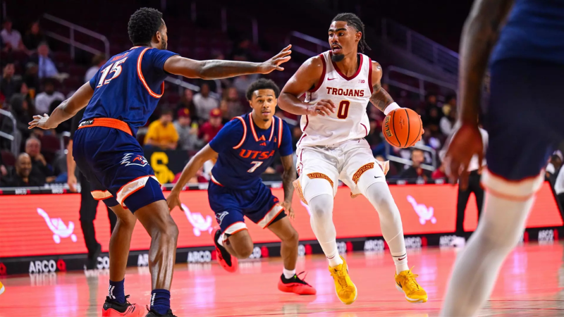 Evaluating Saint Thomas, Desmond Claude, and Mo Njie in a USC-UTSA Exhibition Game